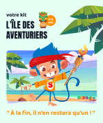 kit épreuves Koh Lanta anniversaire de 6 à 8 ans