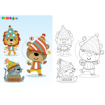 Coloriage animaux cirque à imprimer