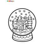 Coloriage boule Noël enfant à imprimer