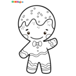 Coloriage enfant biscuit à imprimer