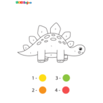 Coloriage enfant dinosaure à imprimer