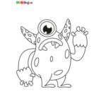 Coloriage enfant monstre 2 à imprimer