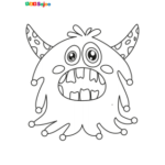 Coloriage enfant monstre 3 à imprimer