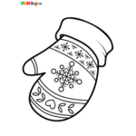 Coloriage enfant moufle à imprimer