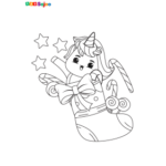Coloriage licorne enfant cadeau à imprimer