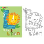 Coloriage lion enfant à imprimer