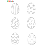 Coloriage oeuf Pâques à imprimer