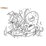 Coloriage pirate bateau à imprimer