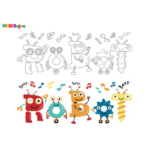 Coloriage robot enfant à imprimer