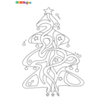 Jeu de labyrinthe à imprimer sapin de noël