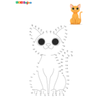 Jeu de points à relier chat