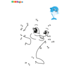 Jeu de points à relier dauphin