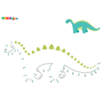Jeu de points à relier dino