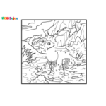 Jeu de points à relier dragon