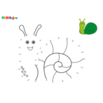 Jeu de points à relier escargot
