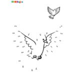 Jeu de points à relier oiseau