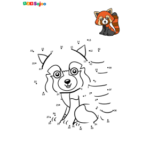 Jeu de points à relier renard