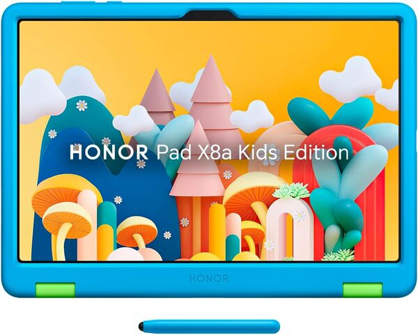 HONOR Pad X8a Kids Edition, écran 90 Hz, Parental Guidance, étui de Protection pour Enfants, Batterie 8300 mAh, Sky Blue