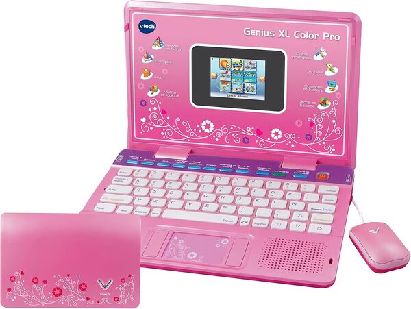 VTech Genius XL Color Pro bilingue Rose + Adaptateur Secteur