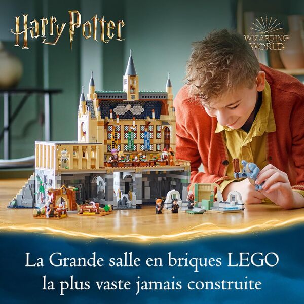 LEGO Harry Potter Le Château de Poudlard : la Grande Salle - Set à Collectionner - 11 Minifigurines, Dont Hermione Granger - Cadeau Magique pour Garçons, Filles et Fans de 10 Ans et Plus 76435