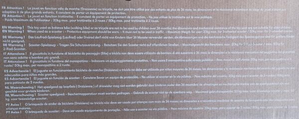 Looping SCOOTIZZ Draisienne Evolutive 5 en 1 avec Barre de poussée/Tricycle Bébé Évolutif/Trottinette Enfant