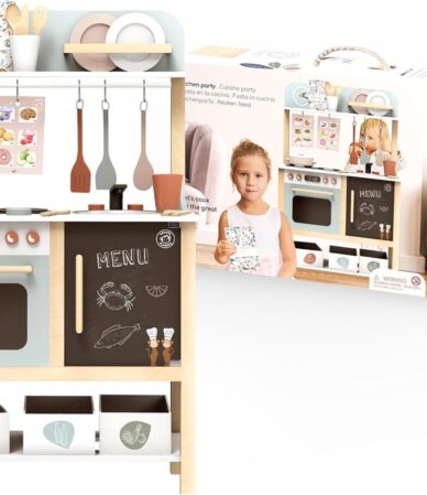 Test du jouet Speedy Monkey SP3001 : cuisine en bois colorée pour enfants