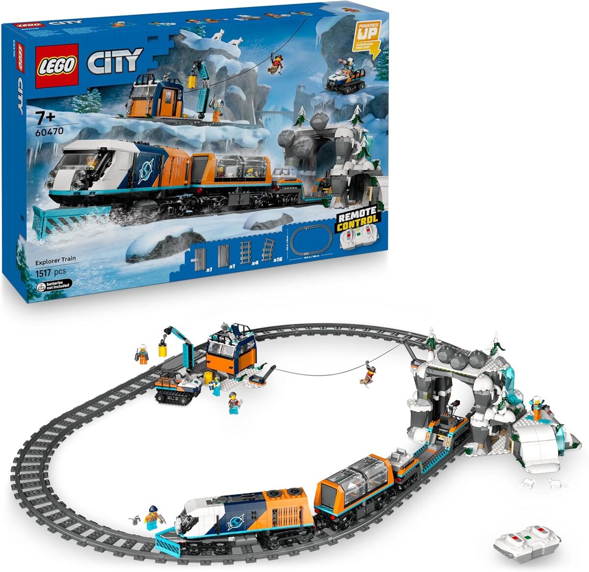 Test du train express des explorateurs LEGO City : locomotive télécommandée et chasse-neige