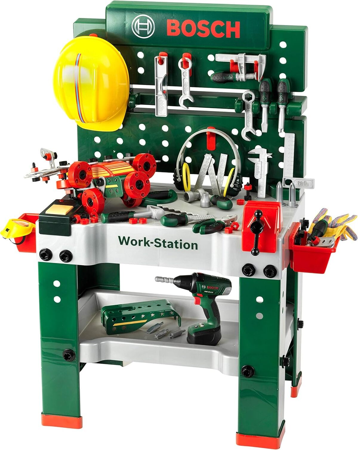 Test : établi Bosch Klein 8485 pour enfants avec 150 pièces