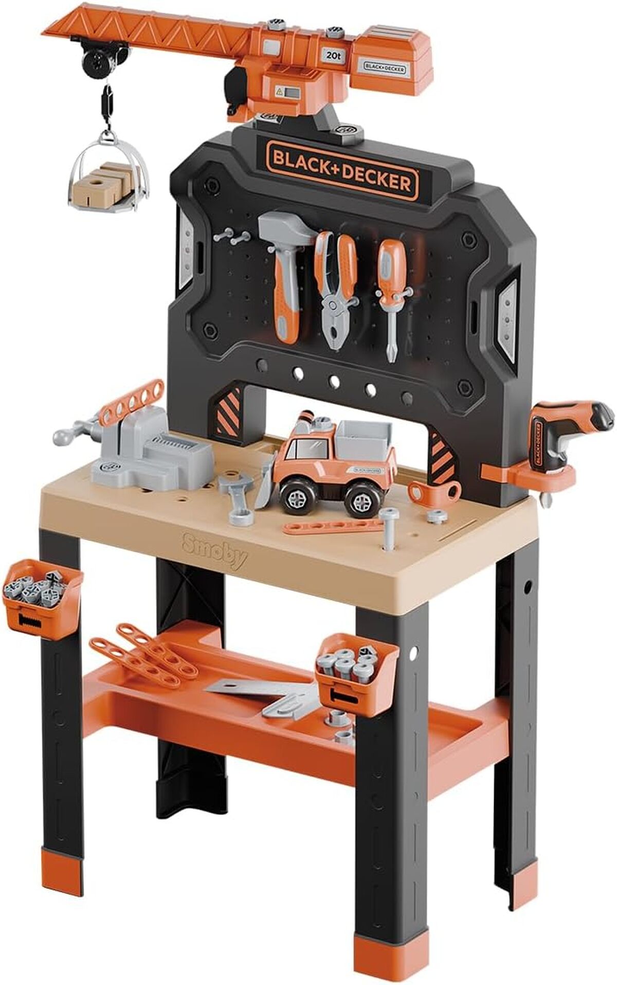 Test établi Smoby Black+Decker Bricolo Builder : 87 accessoires dès 3 ans