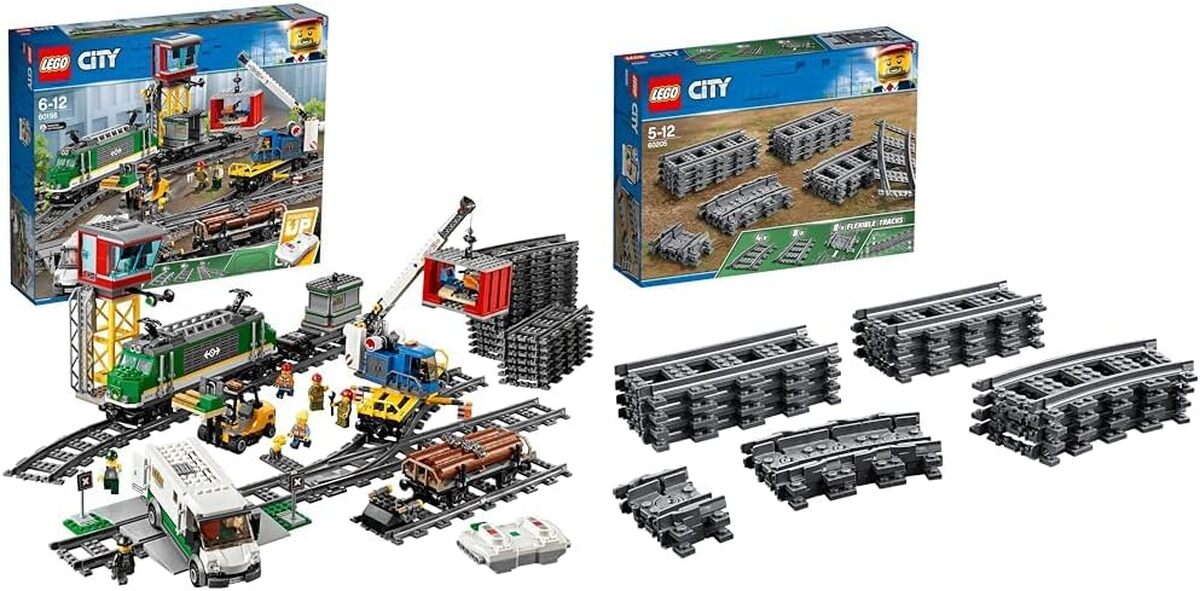 Test : train LEGO City 60198 télécommandé et pack de rails 60205