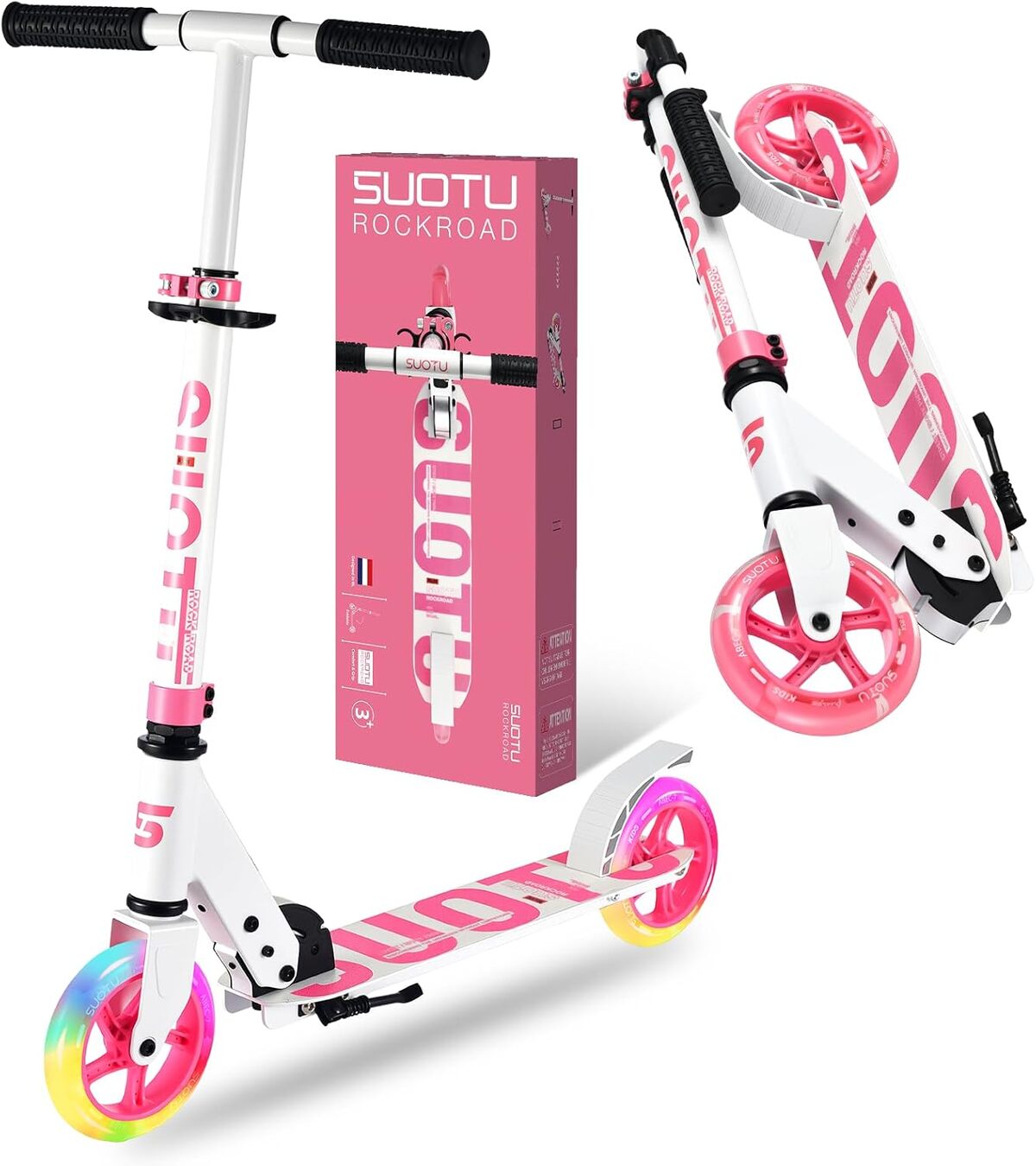 Test : trottinette SUOTU enfant roues lumineuses pliable