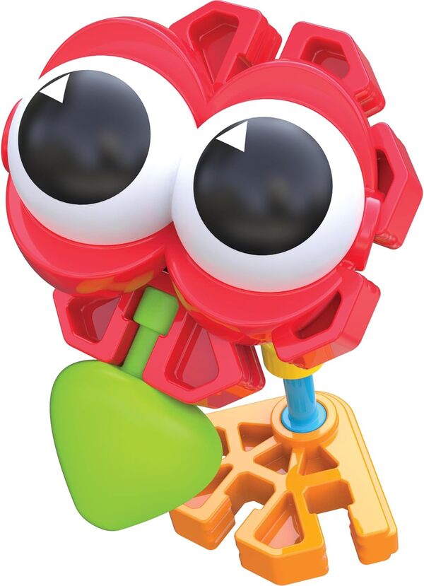 Kit de construction Dino Dudes, K'NEX Kid, Basic Fun, 85611, jeu de bricolage pour enfants avec 100 pièces, jouets éducatifs pour enfants, jouet de dinosaure pour garçons et filles à partir de 3 ans