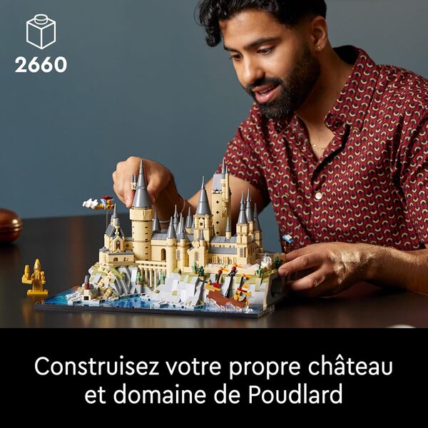 LEGO 76419 Harry Potter Le Château et Le Domaine de Poudlard, Grande Maquette à Construire pour Adultes, Incluant Les Lieux Iconiques : Tour d'Astronomie, Grande Salle, Chambre des Secrets et Autres