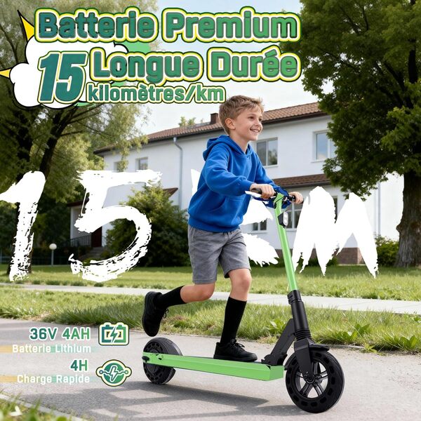 Trottinette Electrique Enfant 10-15 Ans - Trottinette Pliable 8