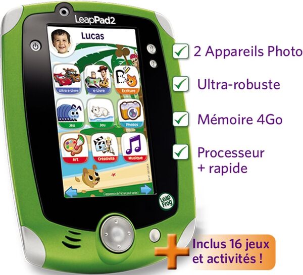 LeapFrog - 81450 - Jeu Éducatif - LeapPad 2 Explorer - Vert