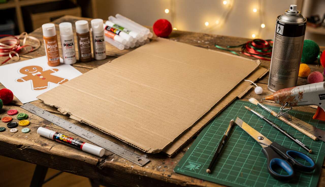 Comment créer des bonhommes de pain d'épices en carton ?