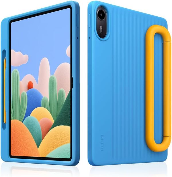 XIAOMI Tablette 11 Pouces pour Enfants avec étui et Stylet, Verre Mat, écran Clair 2,5K 90 Hz, 4 + 128 Go, Wi-FI 5, Dolby Atmos, Tablette métallique, 9000 mAh, Gris, Chargeur Non Inclus
