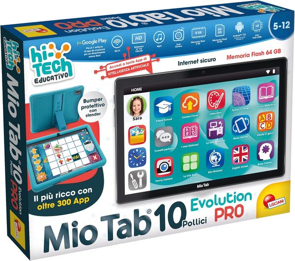 Lisciani Games - Hi Tech Educative Mio Tab Pro 10''