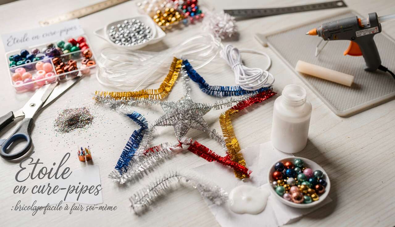 Étoile en cure-pipes : bricolage facile à faire soi-même