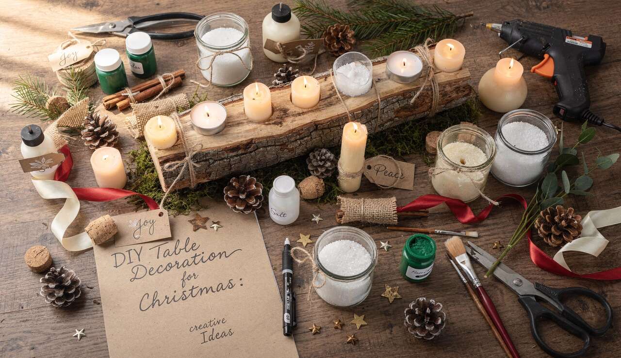 Décoration de table DIY pour Noël : idées créatives
