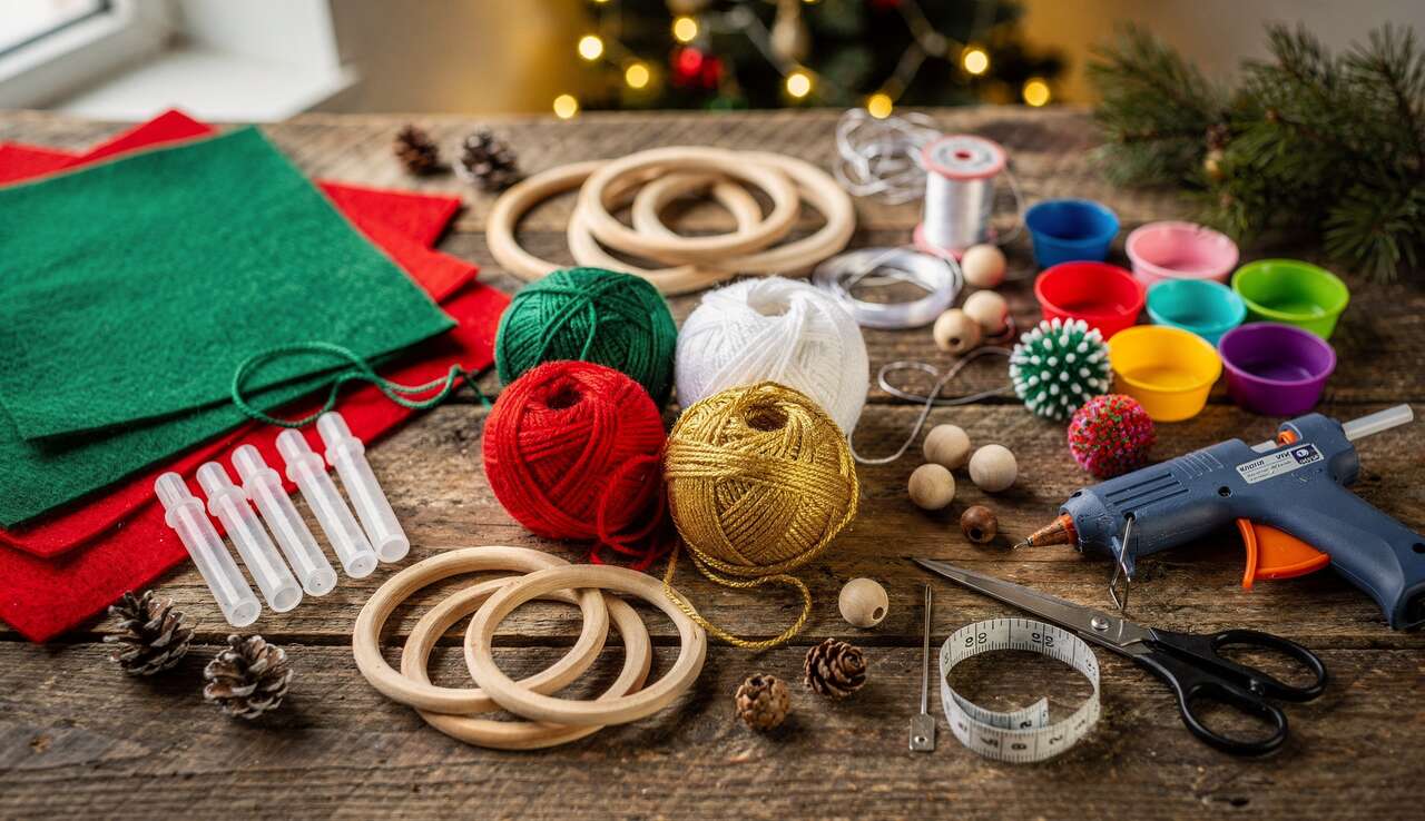 Mobile Pompons de Noël : dIY Festif à Faire Soi-même