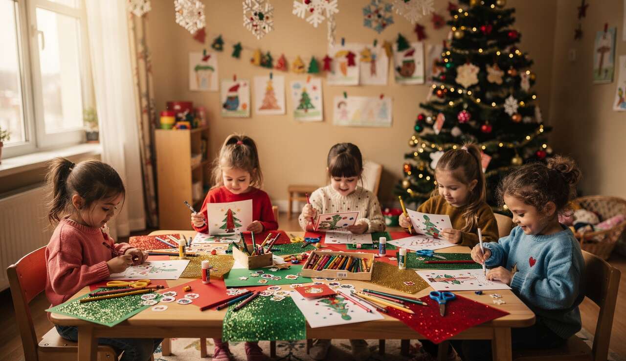Vocabulaire Maternelle : les Petites Cartes de Noël