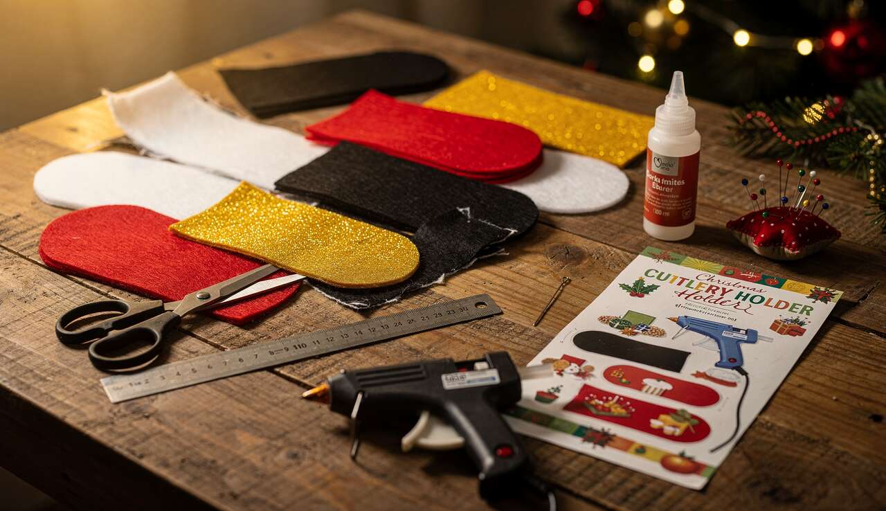 Porte-couverts de Noël : idées de bricolage à faire soi-même