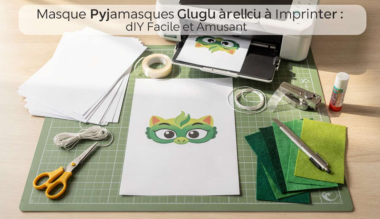 Masque Pyjamasques Gluglu à Imprimer : dIY Facile et Amusant