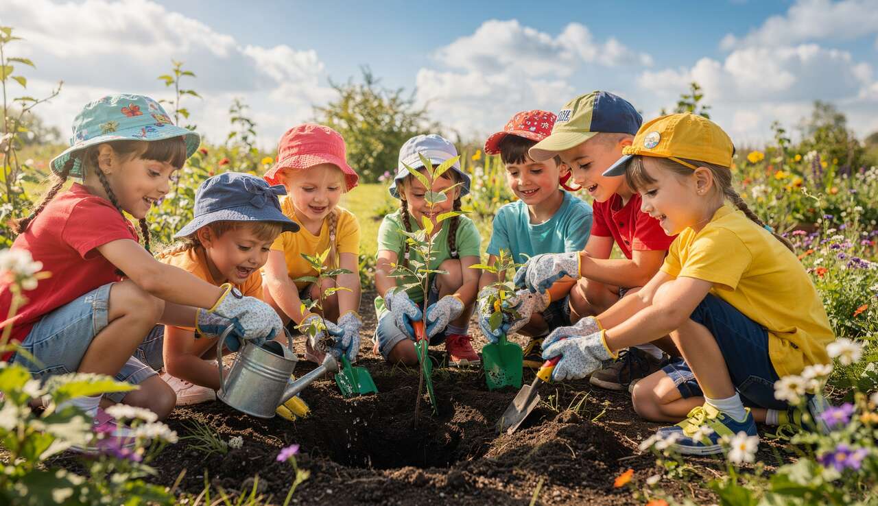 Affiche : les bons gestes des enfants pour préserver la planète