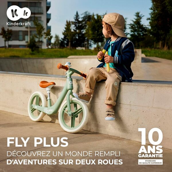 Kinderkraft Fly Plus Draisienne en Métal,