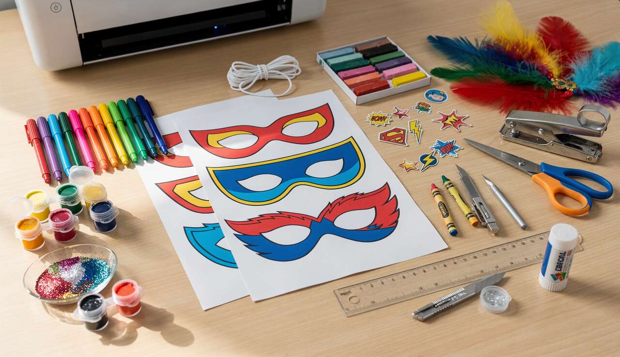 Kit de Masques de Super-Héros à Imprimer : activité DIY pour Enfants