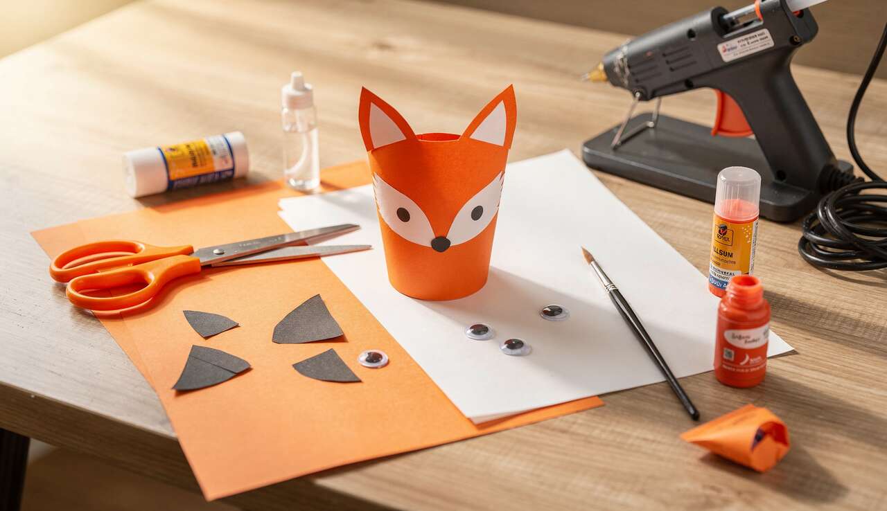 DIY : comment fabriquer un petit renard avec un gobelet en carton ?