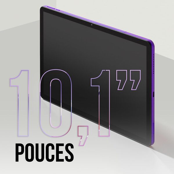 SPC Gravity - Tablette 10,1 Pouces HD Couleur Violette | Octa-Core, 4GB RAM et 64GB de Stockage Extensible | Batterie de 9,5 Heures | Contrôle Parental Google Family Link | Android 14