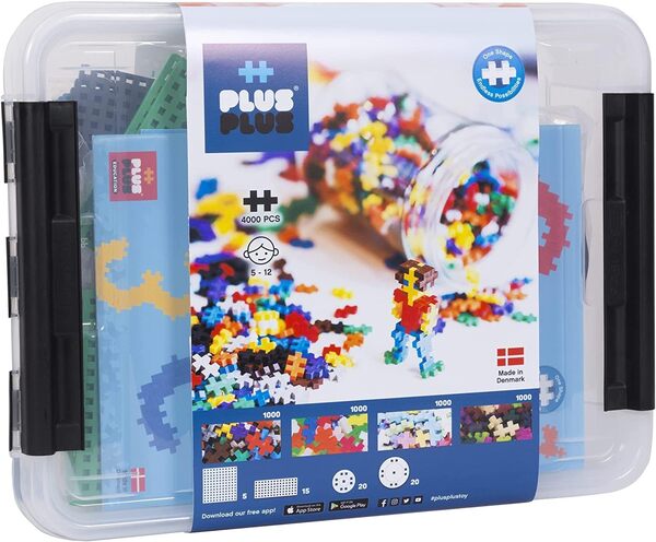 Plus Plus - Coffre découverte Jeu de Construction - 4000 pièces et Roues GO ! - PP3903